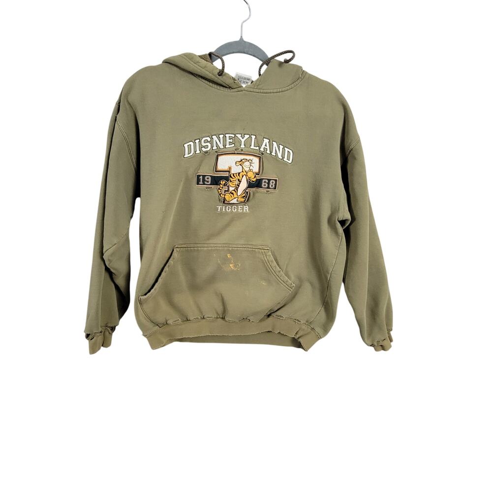 Y2K Vintage Disneyland Resort Tigger 1968 Hoodie Pullover Unisex Small Preowned